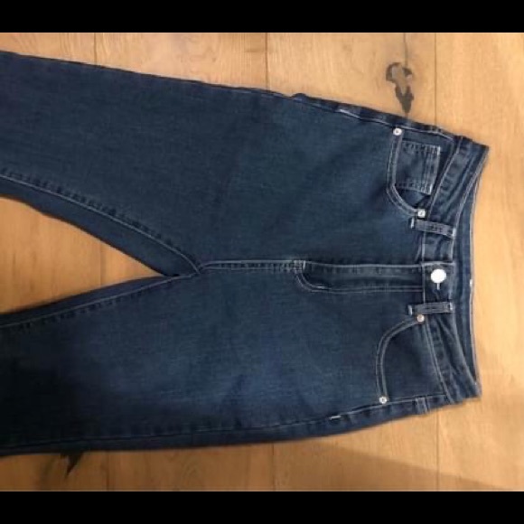 Jeans High waisted raw hem flare/bell bottom size: XS - Picture 7 of 8